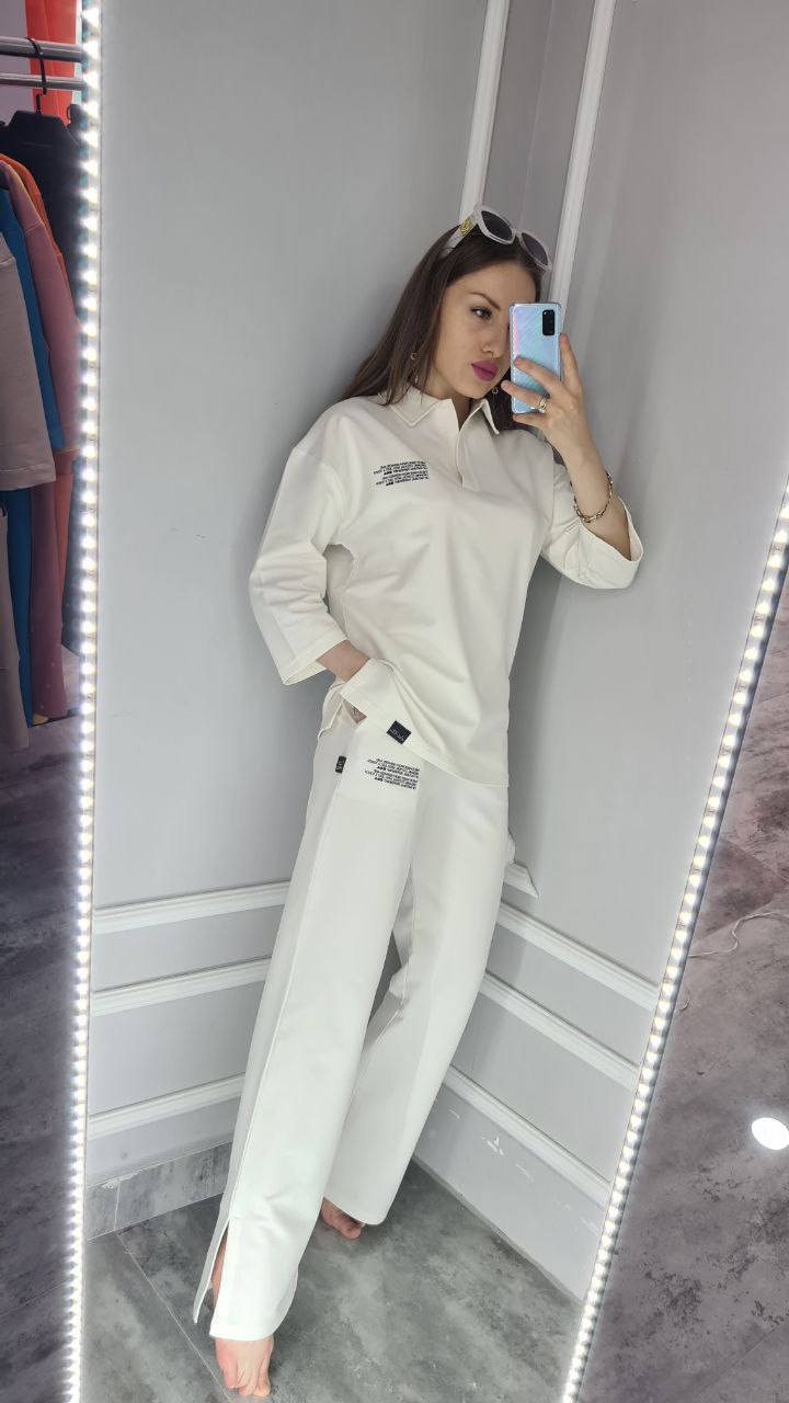 Jogging set polo wide leg - Image 3