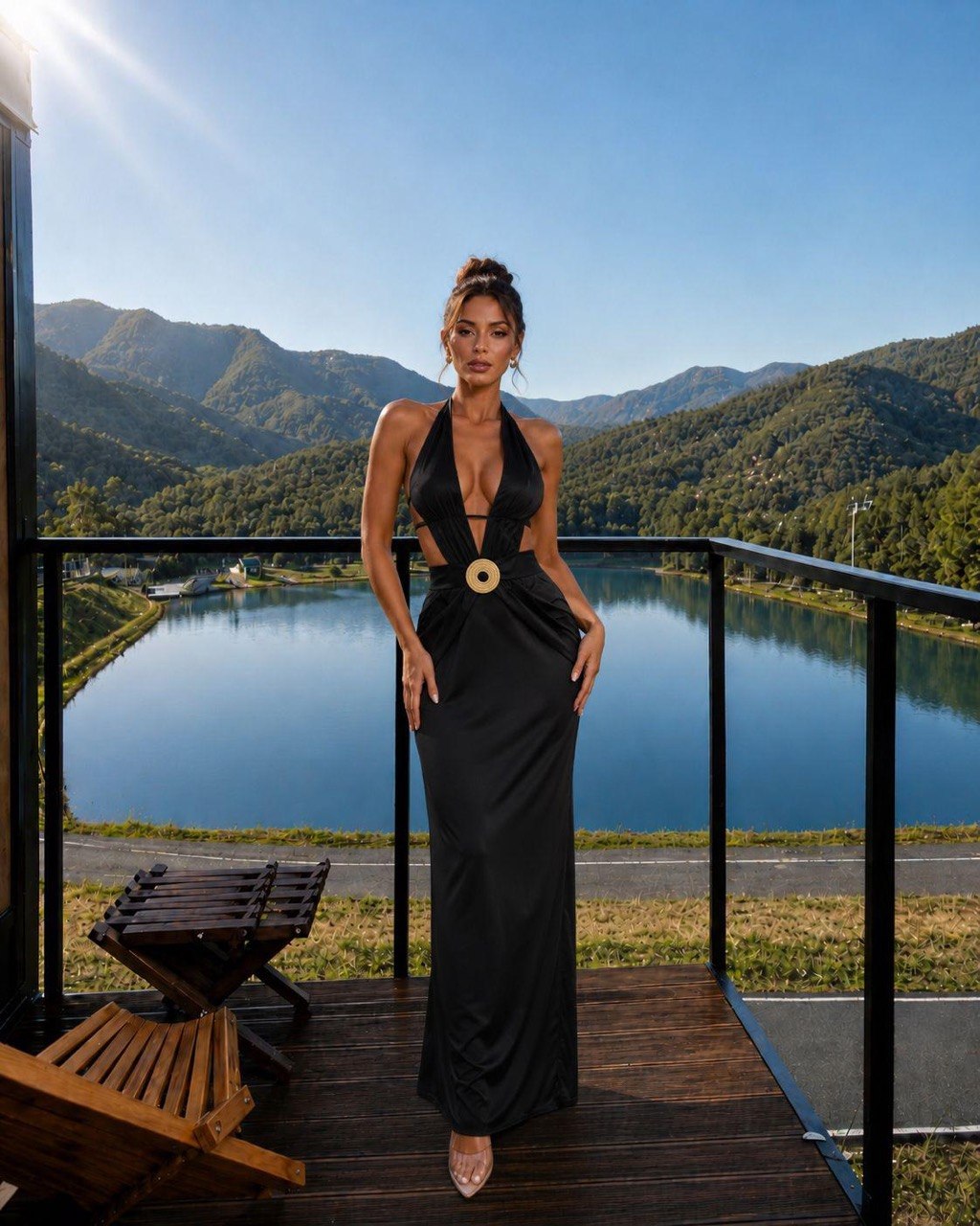 Maxi black dress