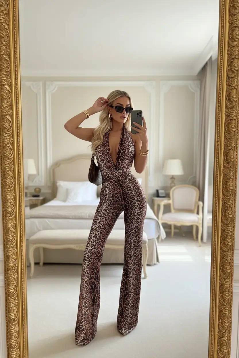 Micro fabric jumpsuit