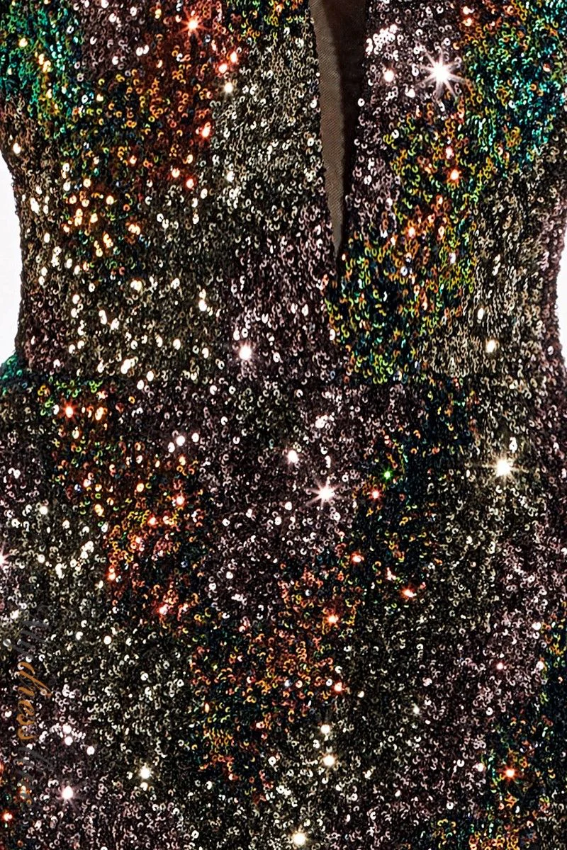 Haute couture multi color maxi dress - Image 3