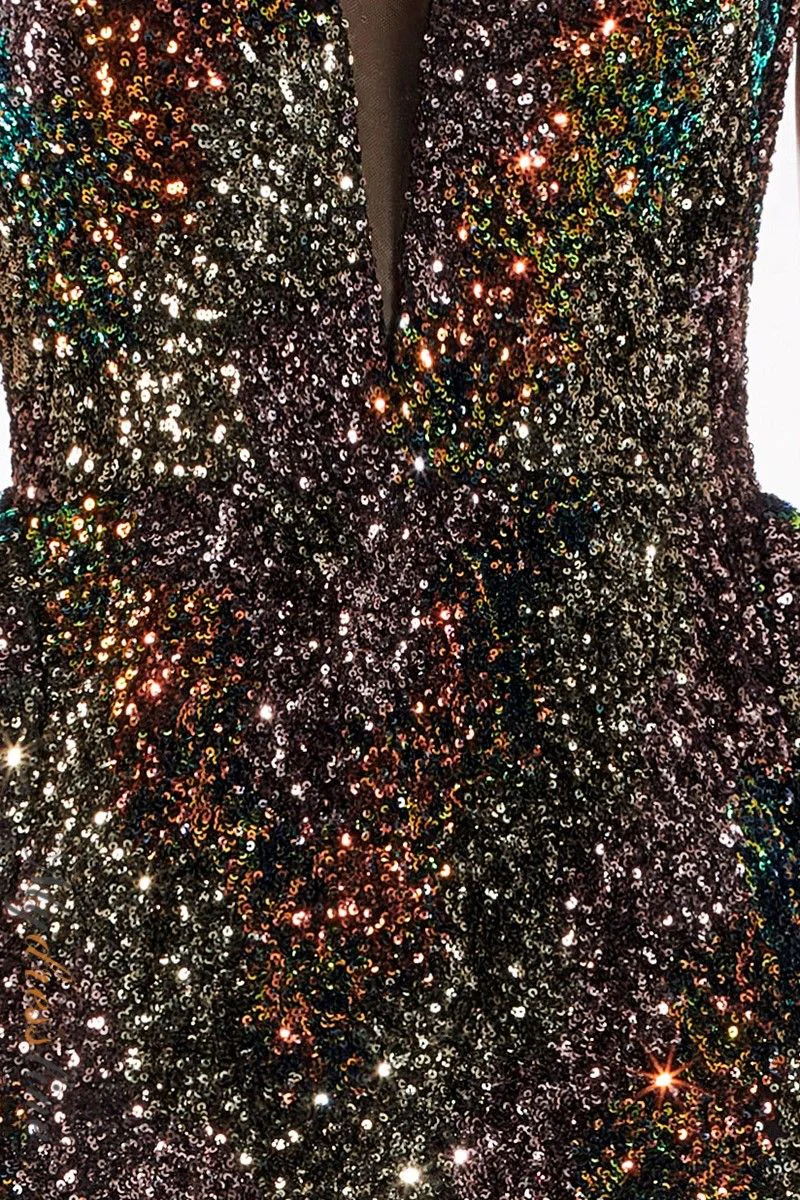 Haute couture multi color maxi dress - Image 4