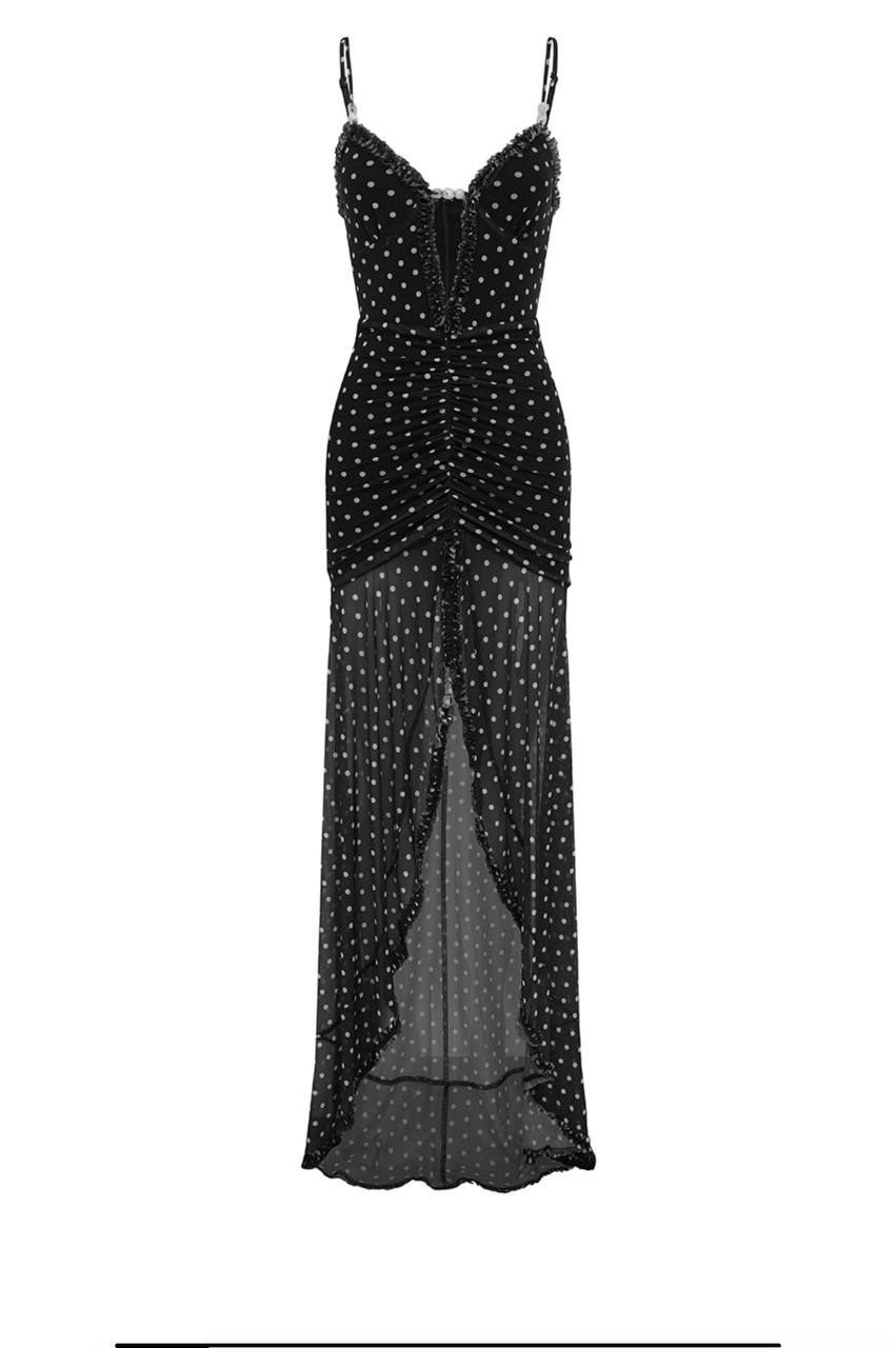 Mutli colors lycra long dress - Image 9