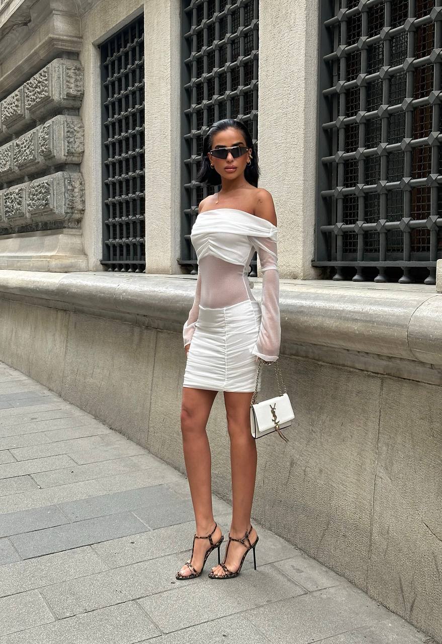 White short dress