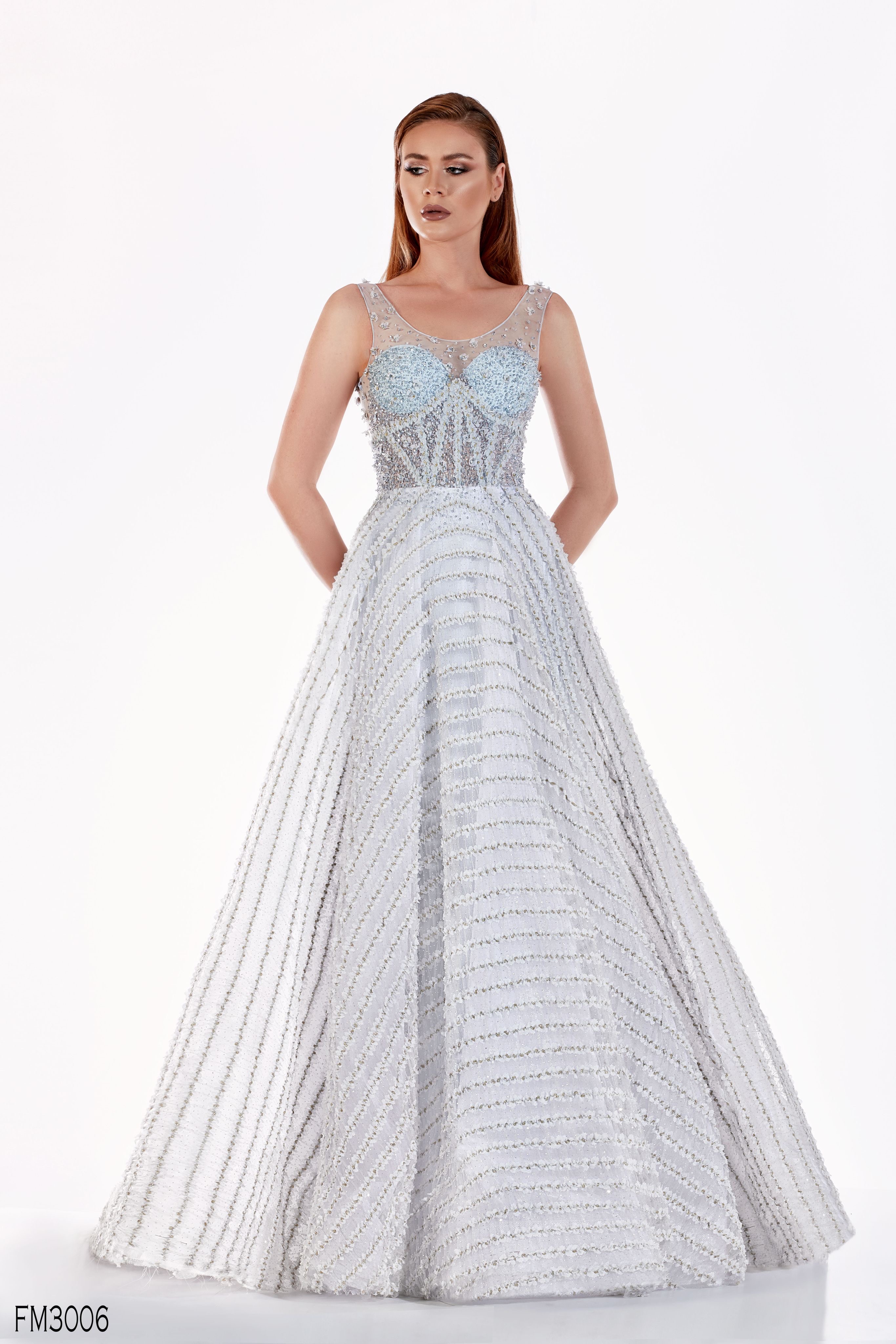Maxi floral haute couture dress