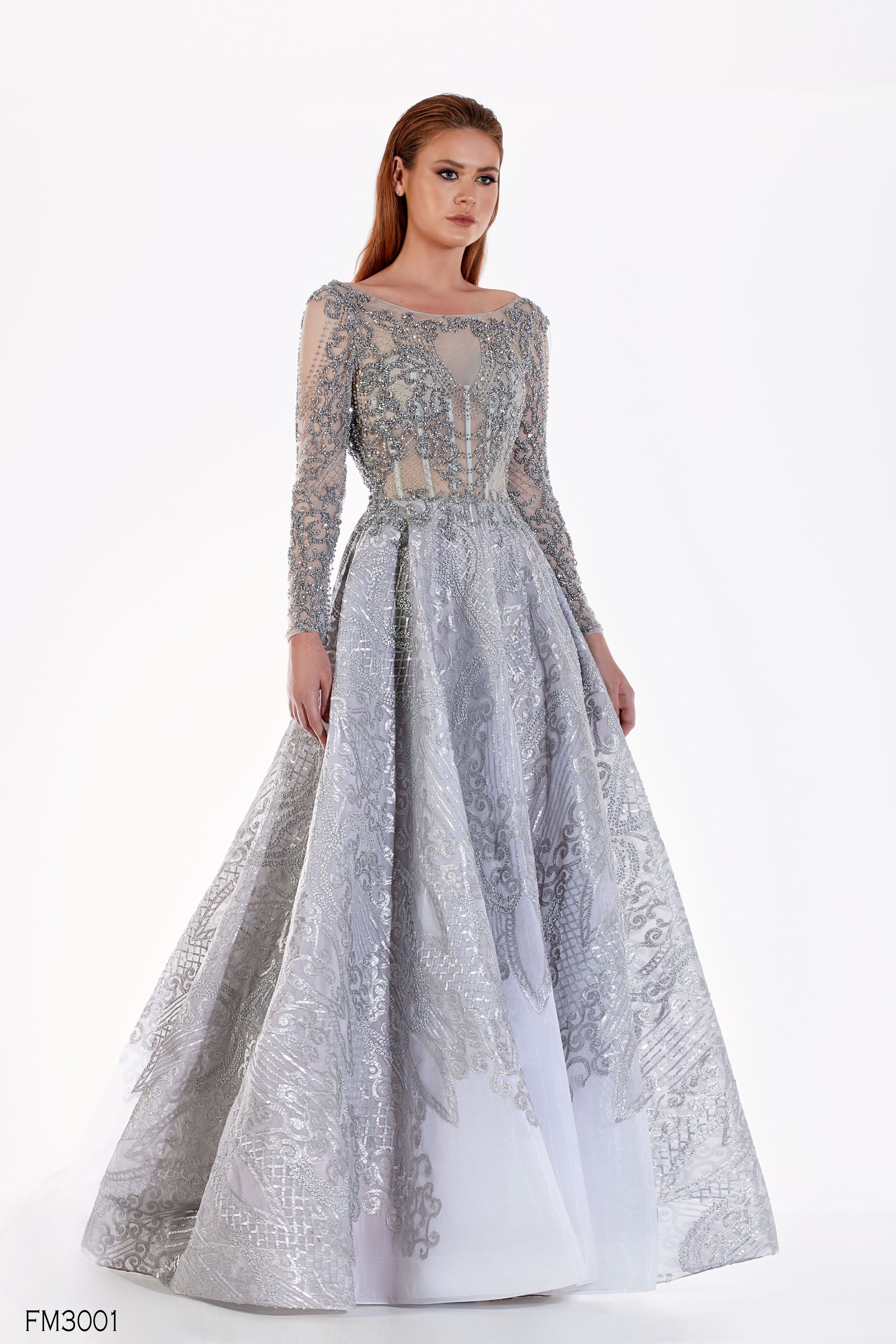Maxi long sleeves dress