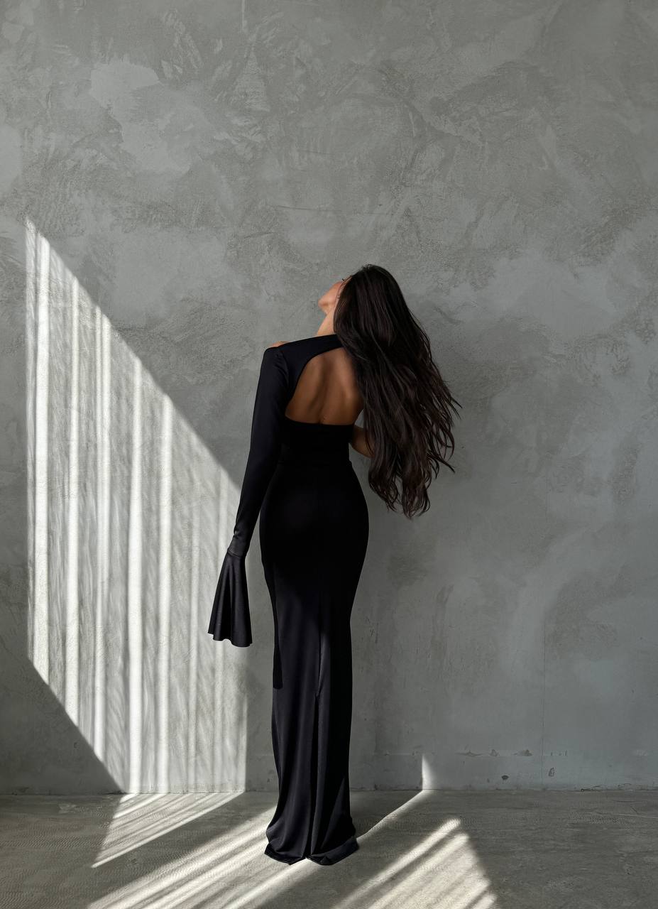 One sleeve lycra maxi dress - Image 4