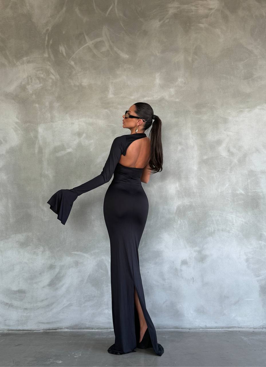 One sleeve lycra maxi dress - Image 3