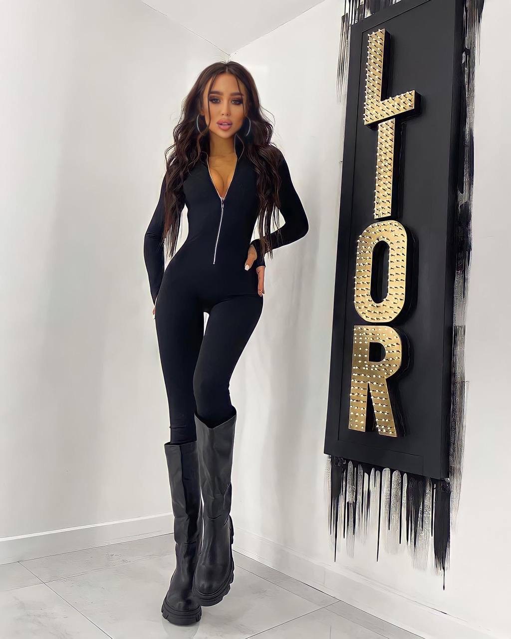 Long sleeves jumpsuit - hover